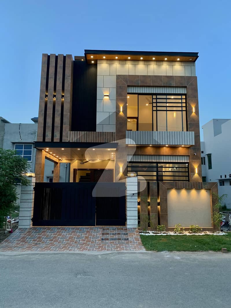 Facing Park 5 Marla Brand New Ultra Modern Design House For Sale In Dha Rahbar