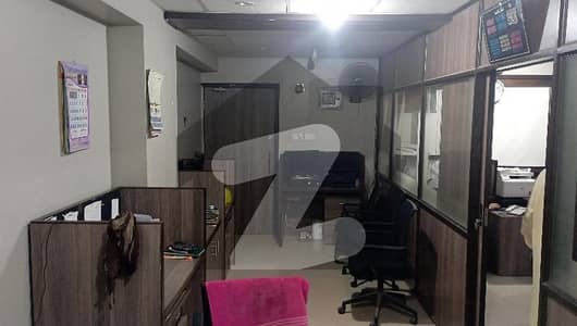 800 SQ Ft Semi Furnished Office Available For Rent. Vip Location Of Shahraefaisal.