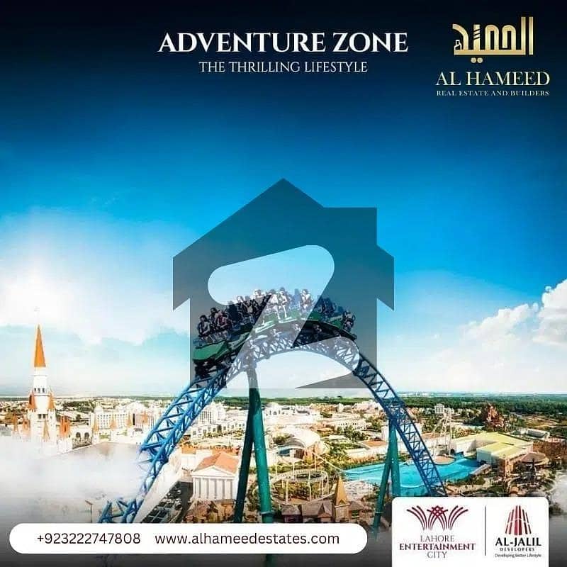 20 Marla Plot File For sale In GT Road Lahore entertainment city Located on Main GT Road Muridky 3 years Installment plan