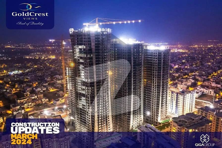Most Luxuries One Bed Apartment In Goldcrest Views-2 Tower A Available For Sale Near GIGA Mall DHA Phase-II Islamabad