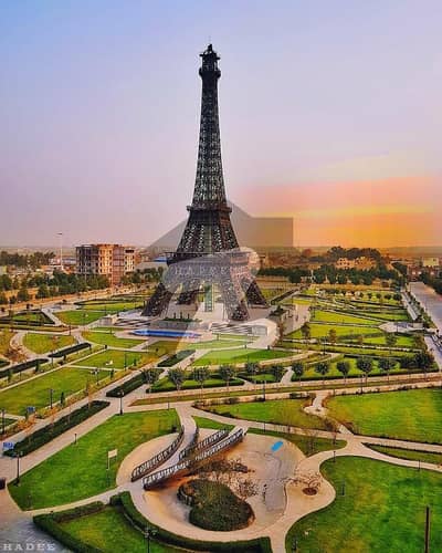 10 Marla Commercial plot Facing Eiffel Tower Open Form For Sale In Johar Block Sec-E Bahria Town Lahore,