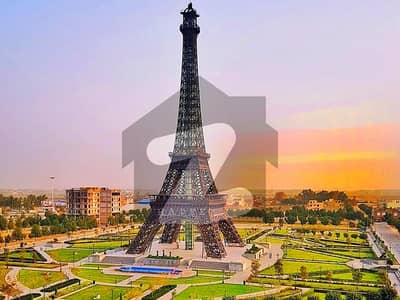Corner 8 Marla Commercial Plot For Sale all Possession Utility Paid Facing Eiffel Tower