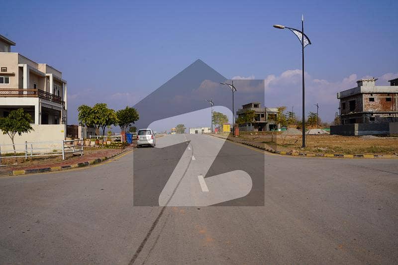 Plot for sale sector B semi corner boulevard possession utilities paid bahria enclave islamabad