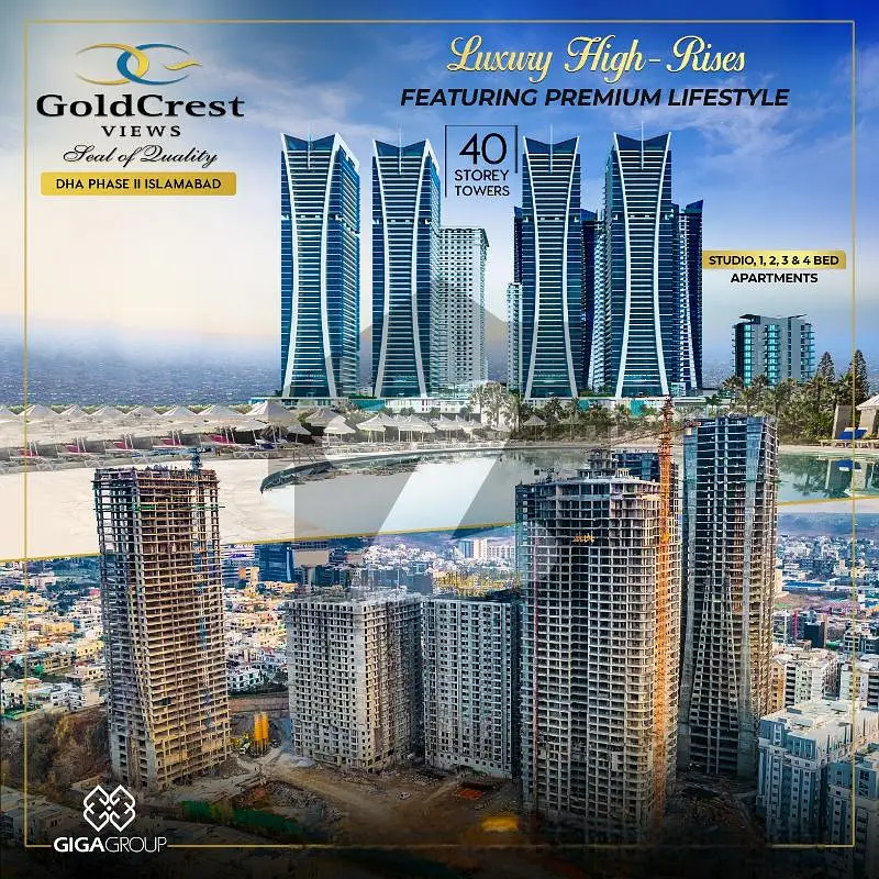 Ultra Luxury One Bedroom Flat For Sale In Goldcrest Highlife-1 Near Giga Mall World Trade Center, DHA-2 Islamabad