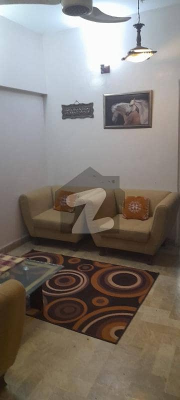 Like Maintain Flat and moderately designed 600 square Feet 2 bedroom with attached wash Room 1 Lounge and Open Small American Kitchen 4st Floor Leased all Documents Clear Property is Located in block 13 E Gulshan e Iqbal Karachi