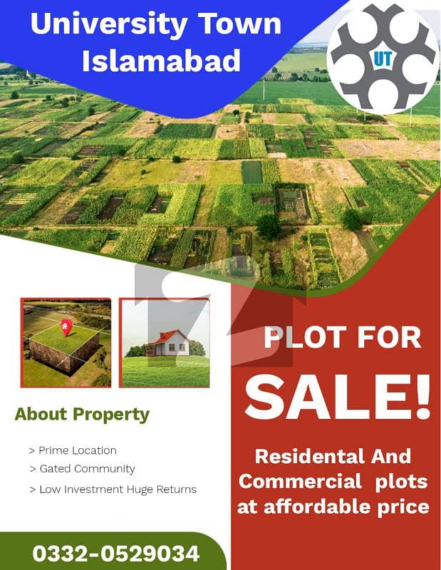 university town islamabad block B corner plot for sale