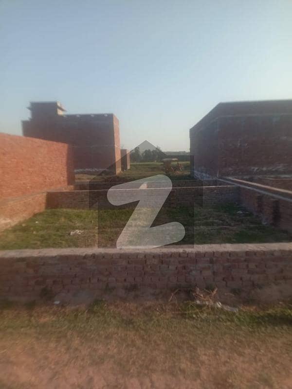 5.5 marla residential plot for sale Sambrial Mor boundary wall area at most prime location