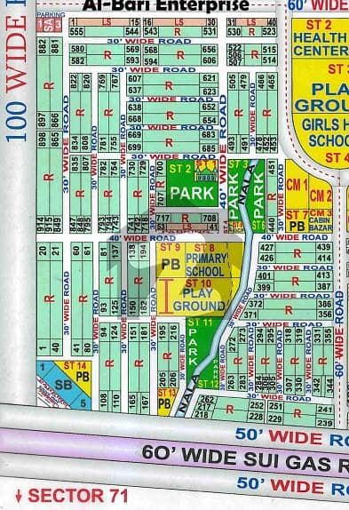 Corner Plot of 120 Sq Yds in Sector 73, 74 and 81, Taiser Town MDA Scheme 45