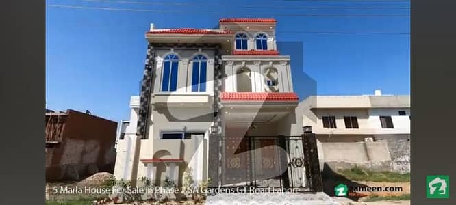 5 Marala Brand New House For Sale In SA Garden Phase Kala Shah Kaku Gt Road
