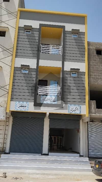 OUT STANDING FLAT AND SHOP FOR SALE SAADI TOWN BLOCK 1