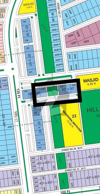 G-Block Corner commercial plot for sale with extra land on Investor rate
