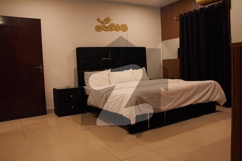 F-11 MARKAZ ABU DHABI TOWER Fully Furnished Flat 1 Bedroom With Attached Bath TV Launch Kitchen