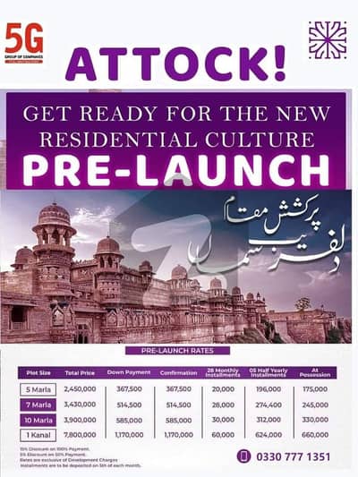 Aiwa City Attock 5 7 10 & 20 Marla Plots Are Available On Installments