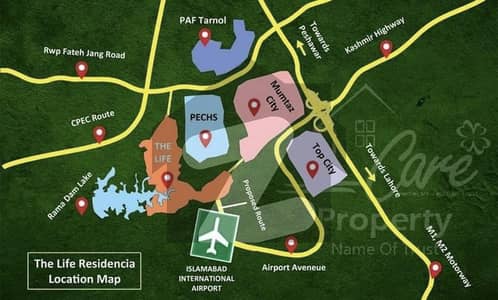 5 Marla plot for sale in The life residencia