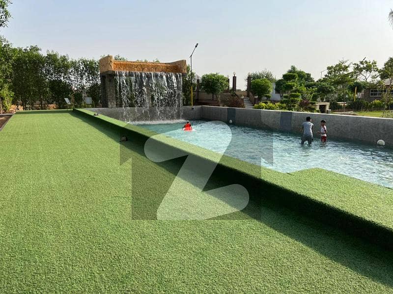 16 Kanal Farmhouse For Sale In Barki Road With Beautiful Swimming Pool