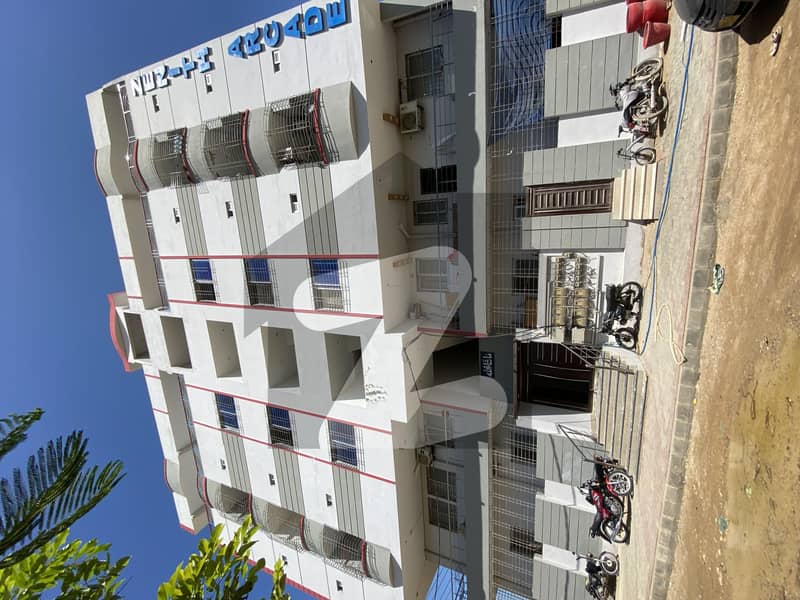 1070 sq feet west open corner flat availaible on 2nd floor in Zenith Arcade, Zeenatabad Society.