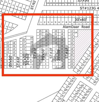 5 Marla Street 3F level plot