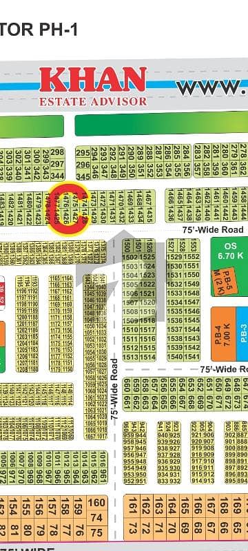 10marla Plot for sale on 75feet road Near Commercial,Park Possession available