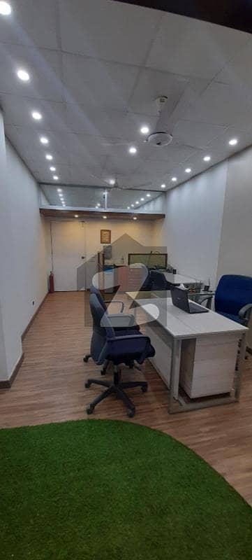 275 SQ FT FURNISHED OFFICE FOR RENT ON 4TH FLOOR AL-HAFEEZ TOWER MM ALAM ROAD LAHORE