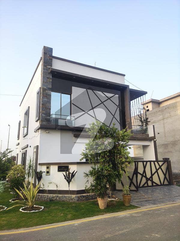 5.5 Marla Brand New Luxury Modern Corner House For Sale In Crystal Block Park View City Lahore
