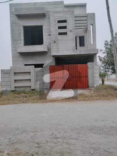 5 Marla Double Storey Grey Structure Corner Facing Park Chinar Bagh Society Lahore