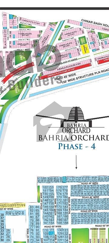 8 Marla open form commercial plot for sale in Phase3 bahria Orchard lahore.