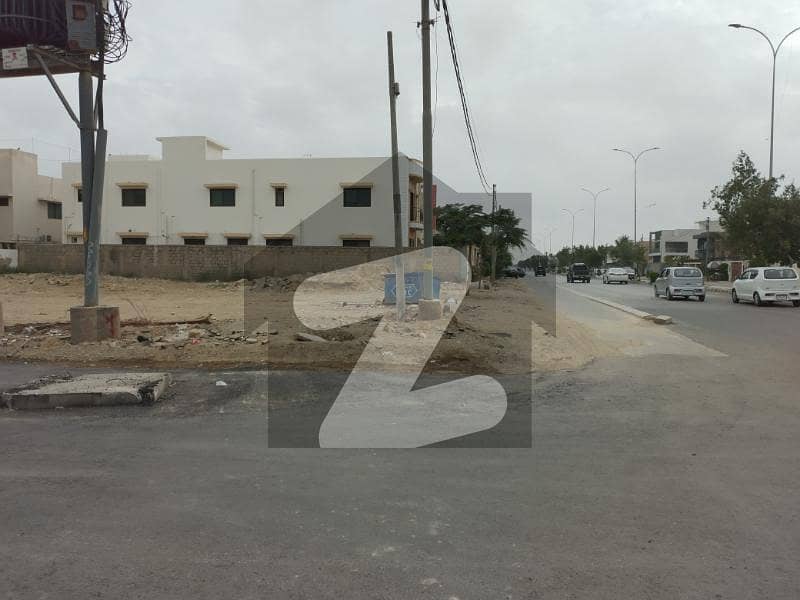 2000 Yards Residential Plot 150 Front For Sale At Most Alluring And Most Attractive Location At 25th Street ,5th Belt ,E-Zone,Phase 8,Karachi.