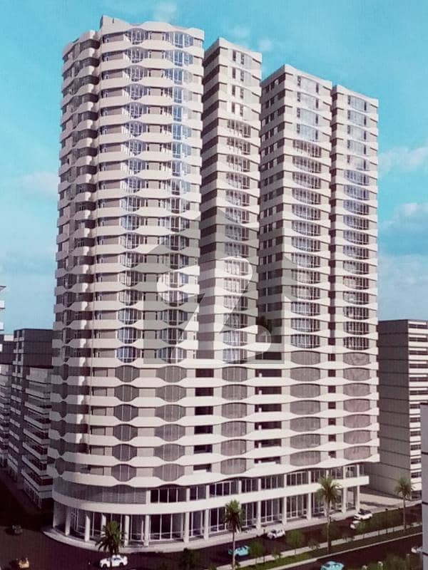 GW Tower Ultra Modern Elevation Brand New 3 Bedroom Apartment Available For Sale At Clifton Block 2