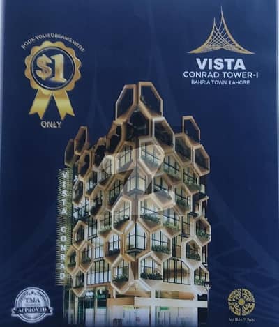 763 sft APPARTMENT FOR SALE ON 2 YEAR INSTALLMENT PLAN IN BAHRIA TOWN LAHORE