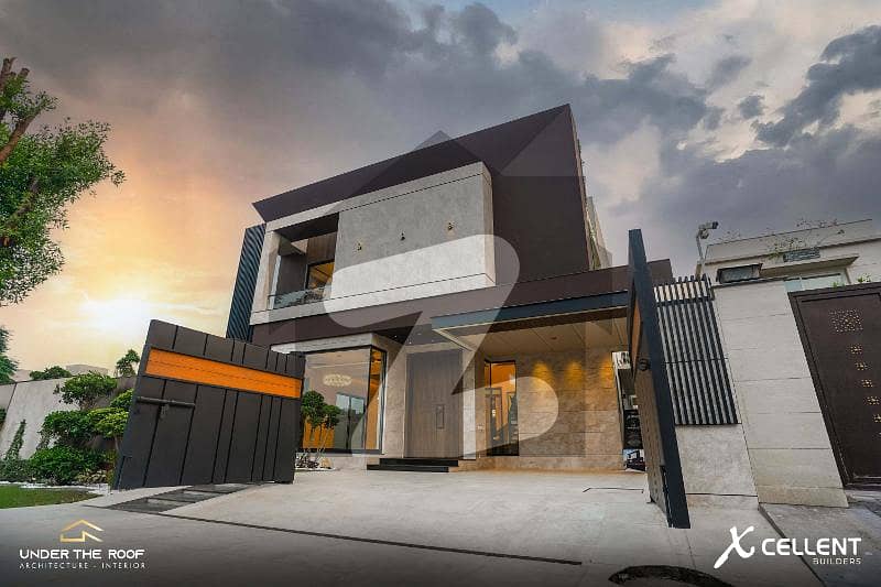 One Kanal Brand New Luxury Ultra-Modern Design Most Beautiful House with 2 Servant Quarters In Basement For Sale In DHA Top Location