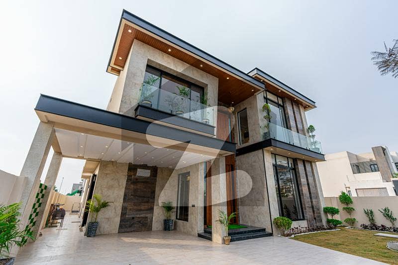 Facing Park & 20 KV Solar Kanal Brand New Full Basement With Pool & Lift 7 Bedroom House For Rent