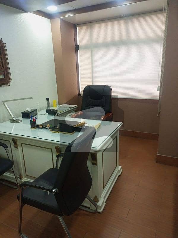 Sami furnished office available for rent at main shahra e faisal
