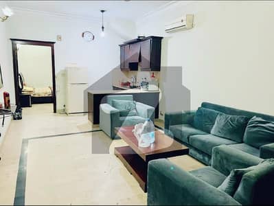 F-11 Markaz 1 Bed 1 Bath with Tv Lounge Kitchen Car Parking Available for Rent