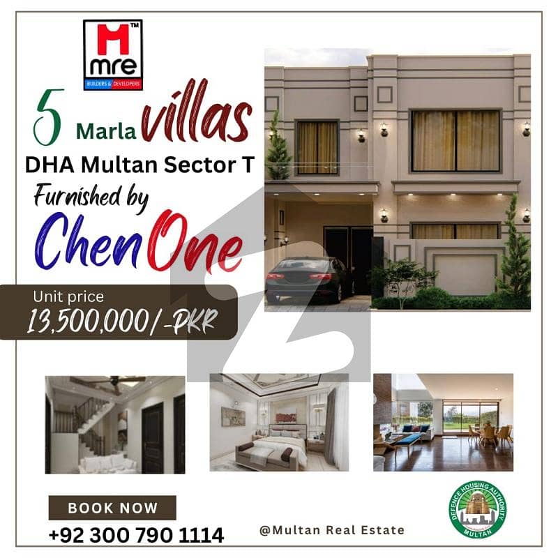 5 Marla Furnished houses for sale in DHA Multan sector T