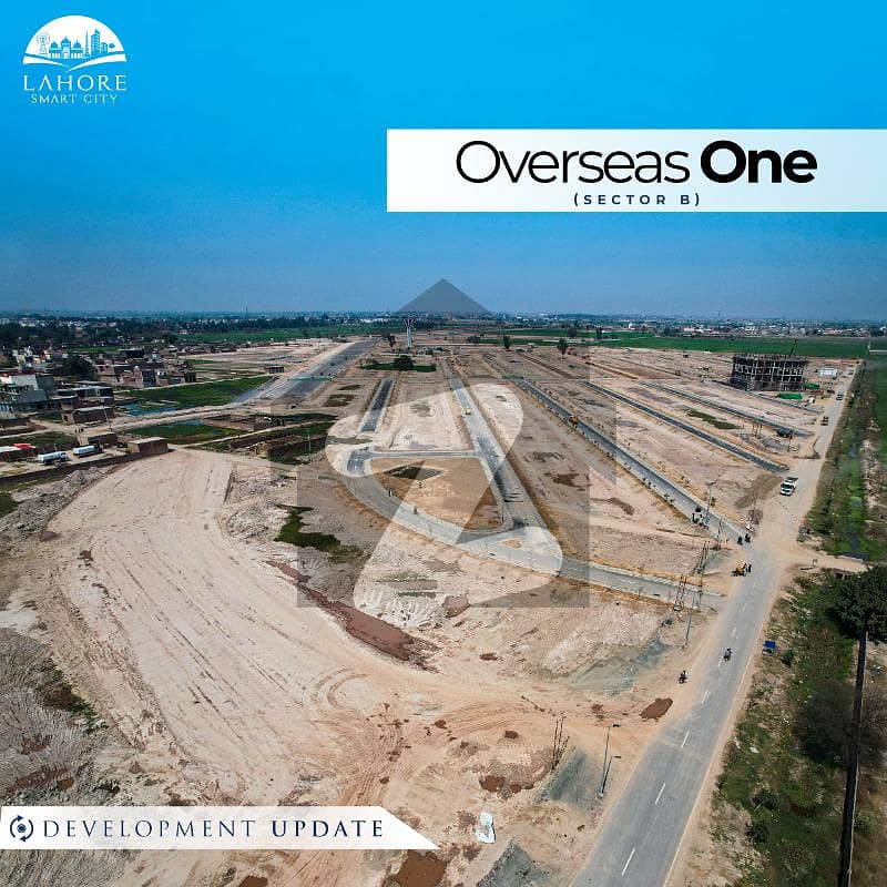 10 marla plot 1st booking Overseas-Block available in Lahore smart city for sale