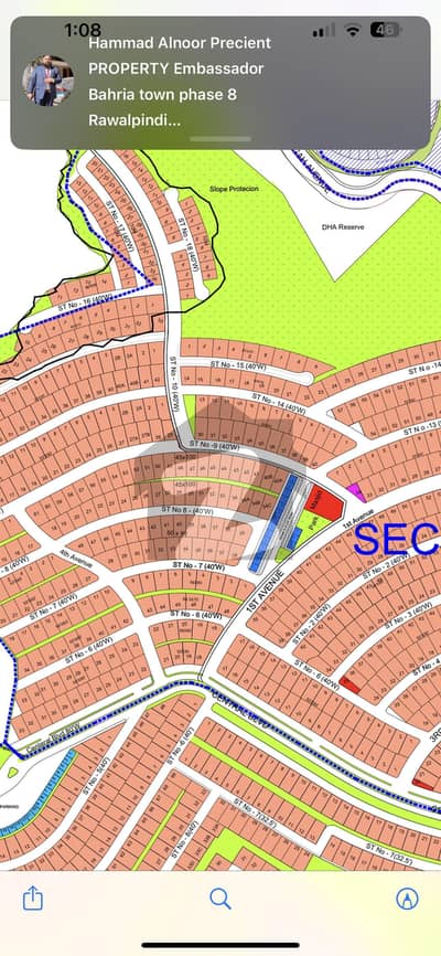 Good location south face plot