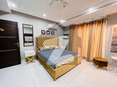 Fully Furnished Flat Available For Rent In Secter C Bahria Town Lahore.