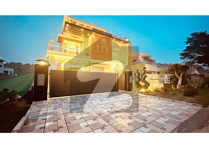 One Kanal Brand New Luxury Ultra Modern Design Full Basement Home Theater House 20Kv Solar Attached For Sale Near To Defence Raya In DHA Phase 6
