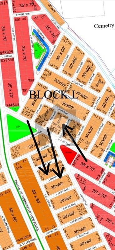 Prime location plot of L block