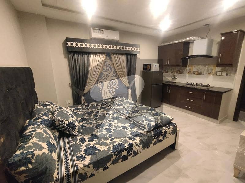 1 bed studio apartments available for rent Nishter block Bahria town Lahor