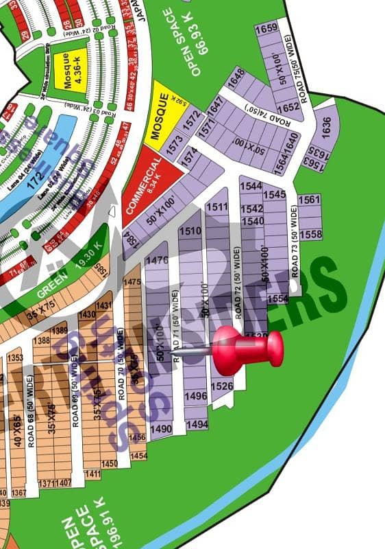 DHA 1 ISB Sec F I Premiere 22 Marla south face Plot for sale
