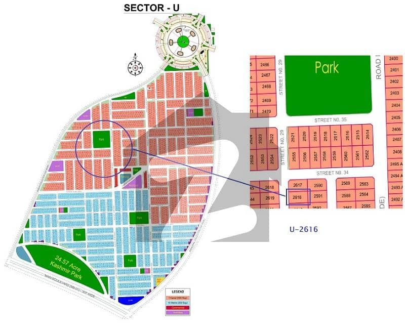 Dha phase 1. . . . Sector U . . . . 1 kanal plot available for sale