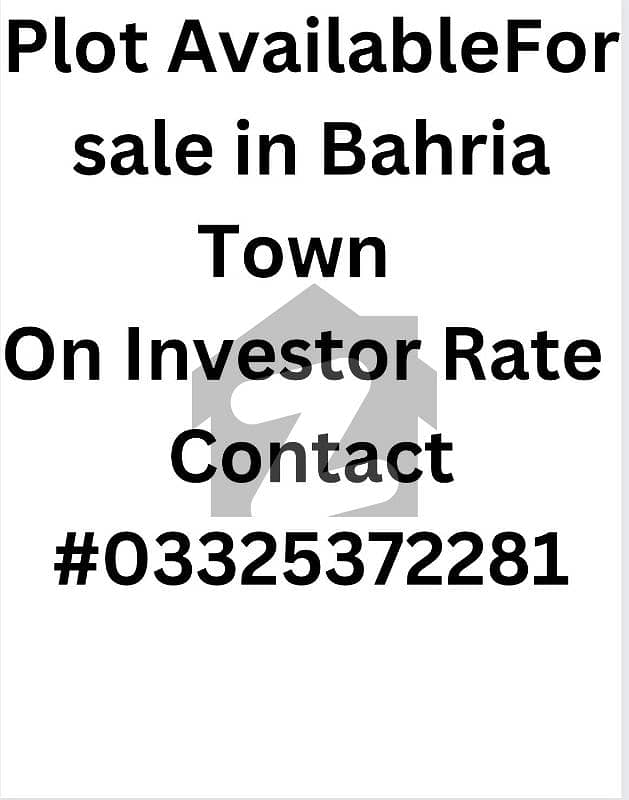 One Kanal Plot Available for sale in Bahria Town phase 6