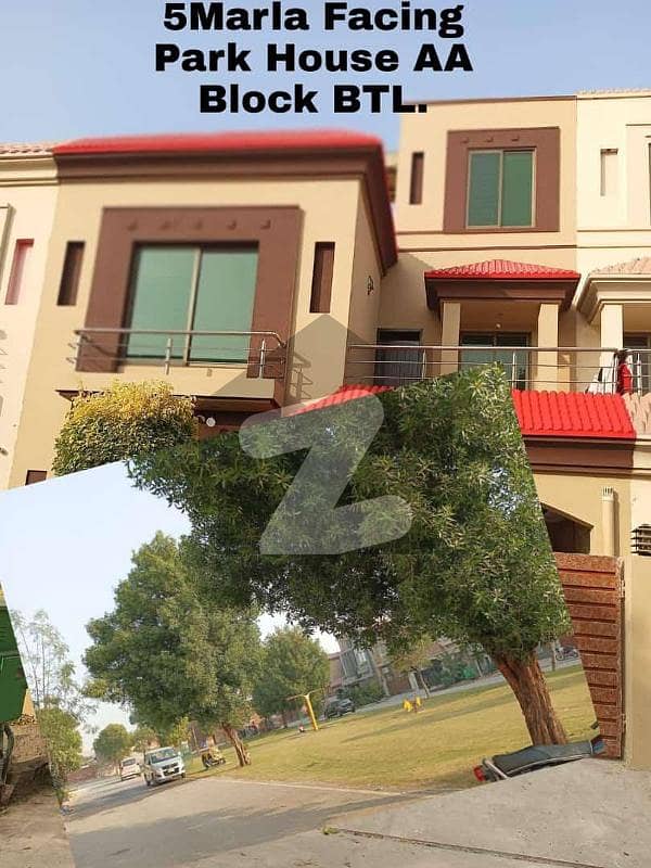 5 Marla Facing Park House For Sale in AA Block Bahria Town Lahore