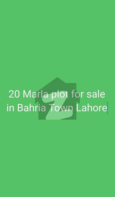 20 Marla Plot for Sale in EE Block Multan Road Bahria Town Lahore