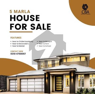 5 Marla Brand New Luxury House for sale in BB block bahria town Lahore