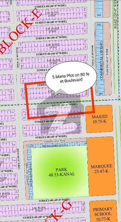 5 Marla Main Boulevard Plot With All Dues Paid