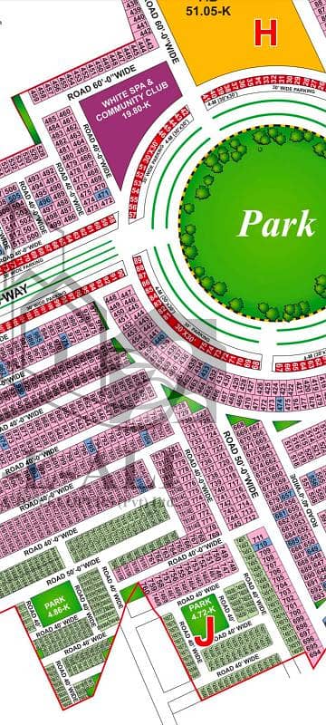 04 MARLA COMMERCIAL PLOT FOR SALE OPEN FORM LDA APPROVED IN LOW COST-J BLOCK PHASE 2 BAHRIA ORCHARD LAHORE