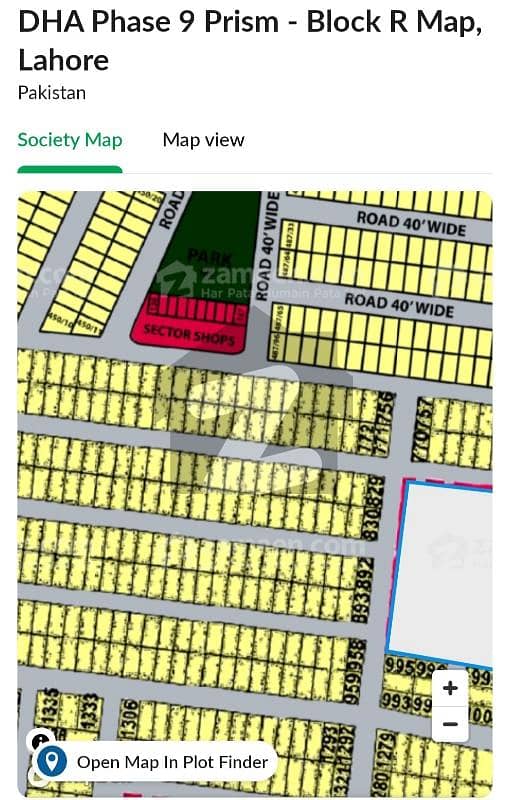 5 marla corner and possession plot for sale in R block 9 prism