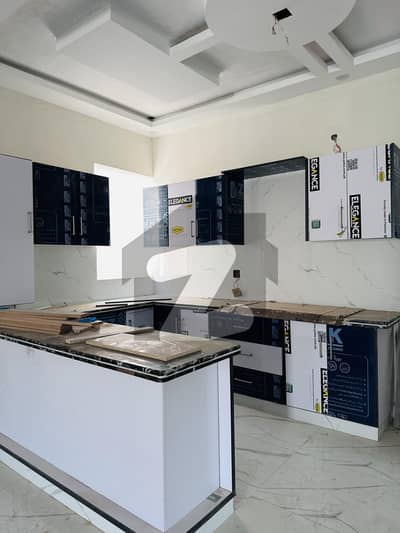 Brand new Portion 2nd Floor with Roof having 4 Bed attached bath drawing lounge open american kitchen on vip location and area of gulshan e iqbal block 13/D secured area.